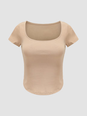 Stretchy Solid Color Top