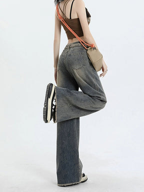 Vintage High Waisted Gray Jeans