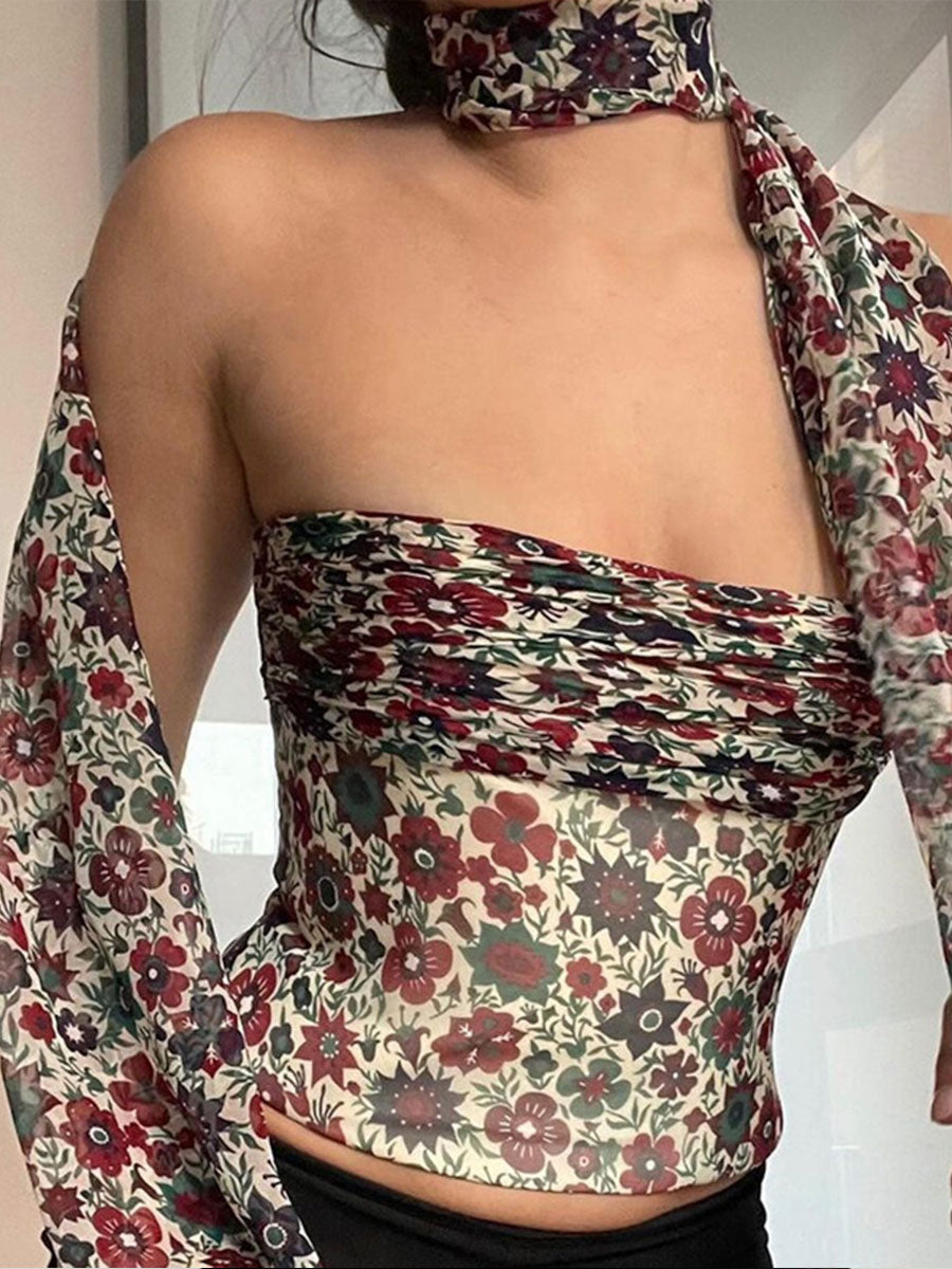 Bralette Top with Flutter Belt