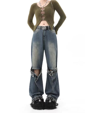 Denim Hybrid Flare Blue Jeans