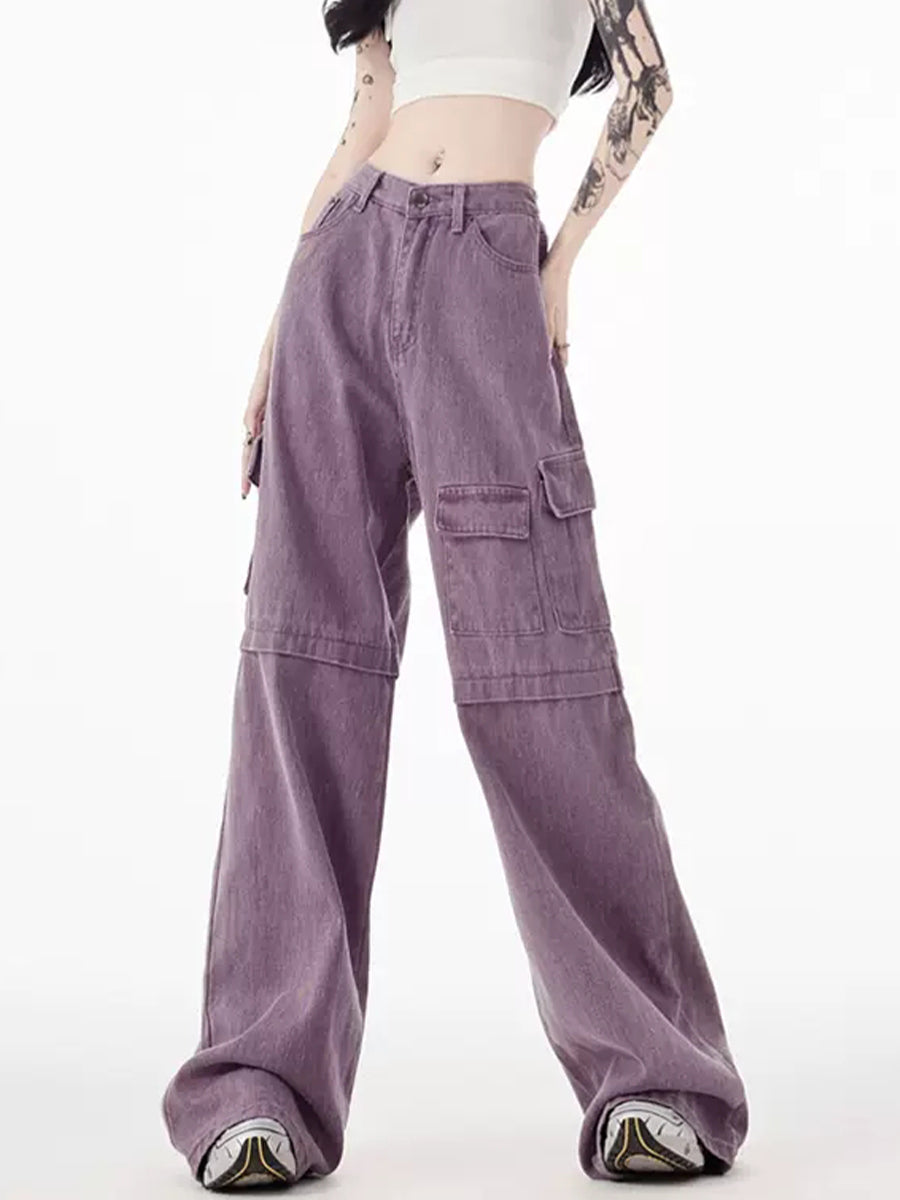 Light Purple Pockets Denim Jeans