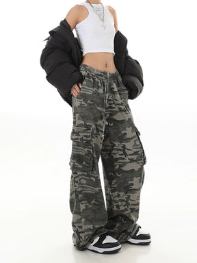 Camouflage Loose Cargo Casual Pants