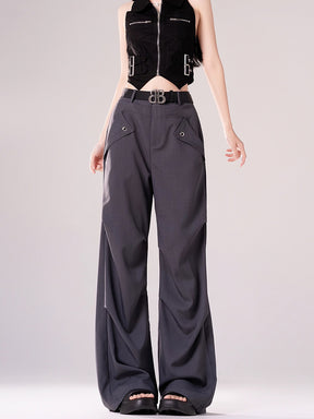 Casual Long Loose Cargo Suit Pants