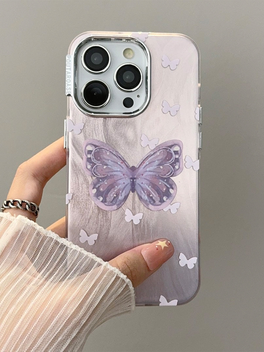 Pink and Purple Gradient Butterfly Phone Case