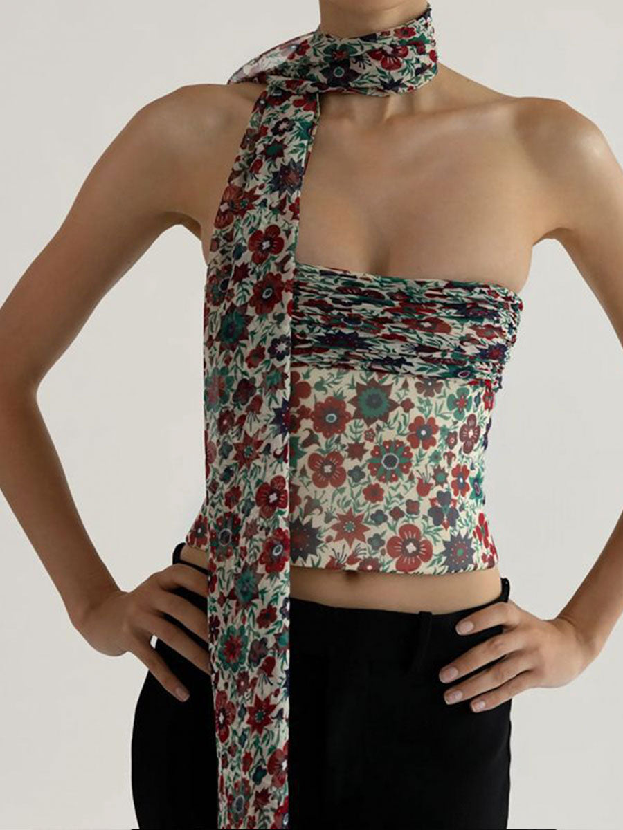 Bralette Top with Flutter Belt