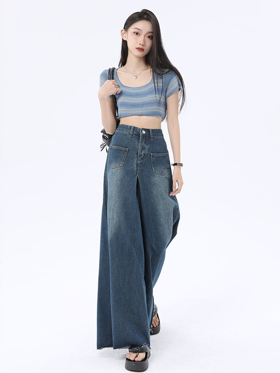 Vintage Dark Loose Jeans