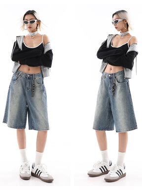 Unisex Vintage Loose Fit Denim Jeans