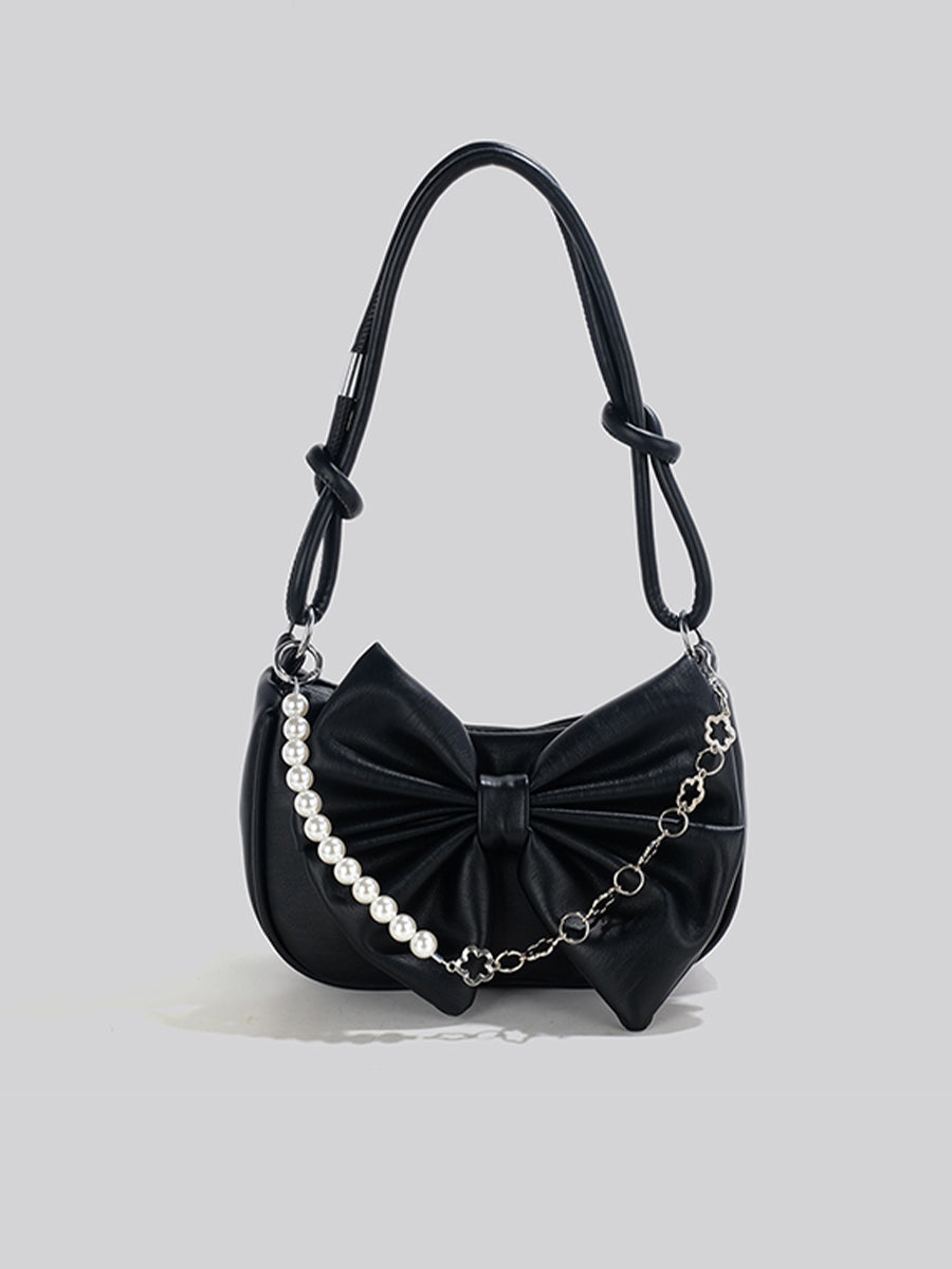 Bow Solid Color Bag