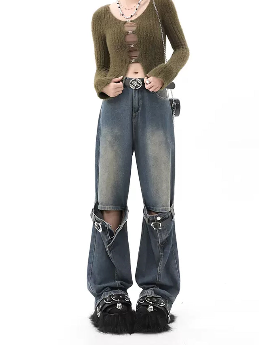 Denim Hybrid Flare Blue Jeans
