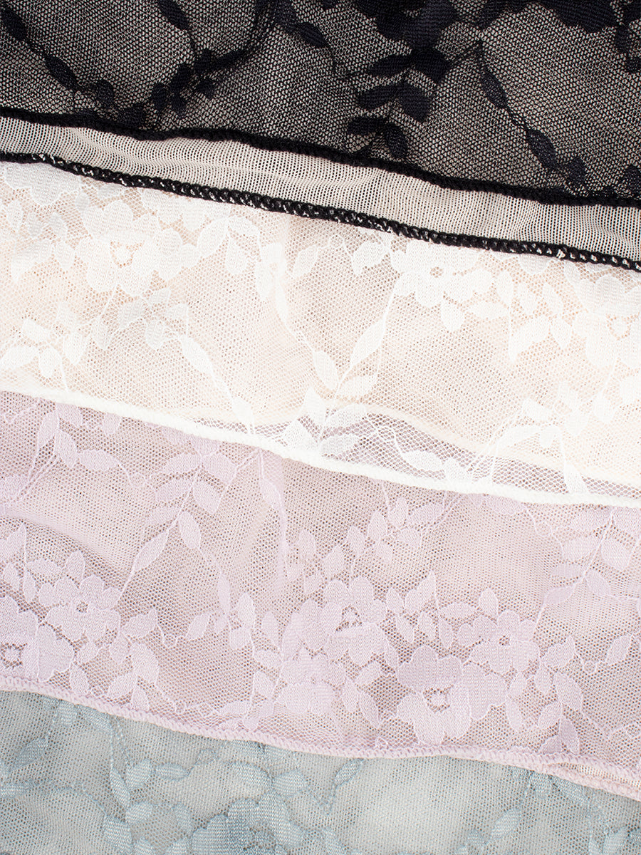 Underwire Lace Elastic Camisole Top with Bra Pads