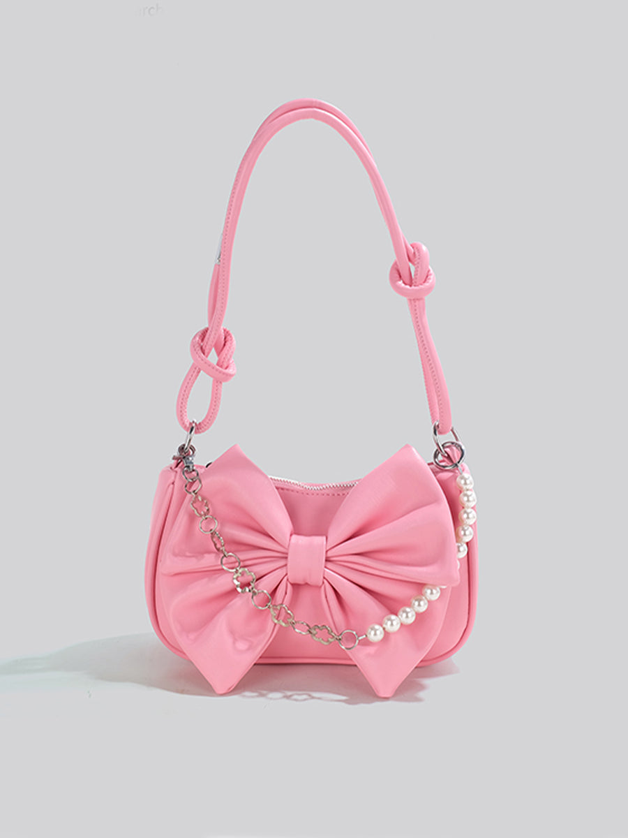 Bow Solid Color Bag