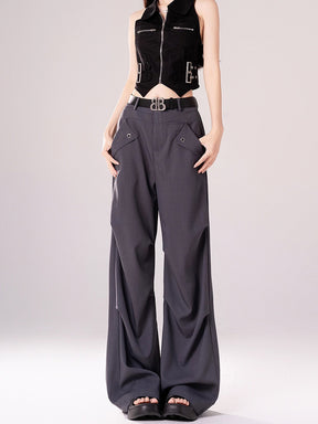 Casual Long Loose Cargo Suit Pants