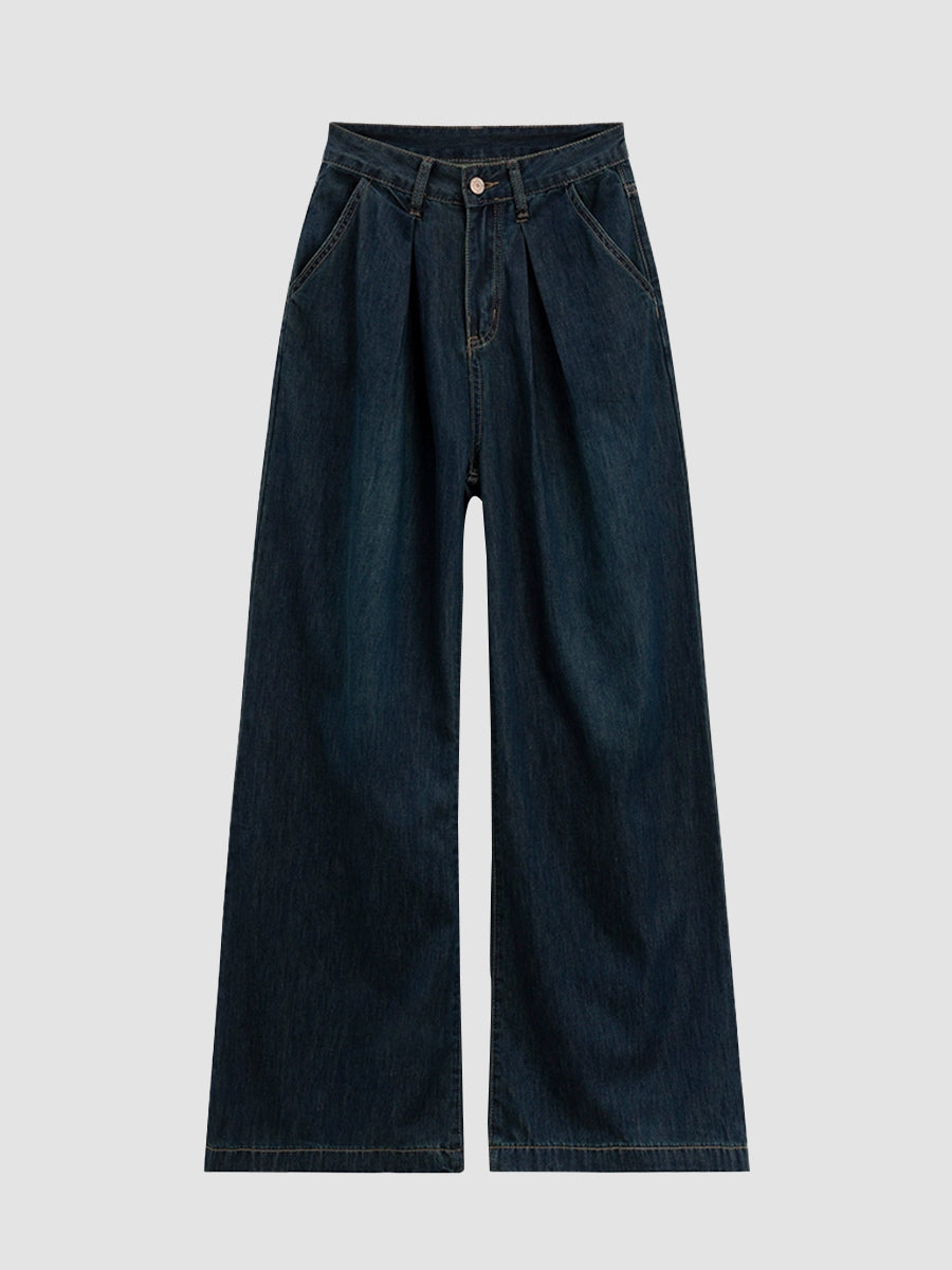 Dark Blue Loose Fit Jeans