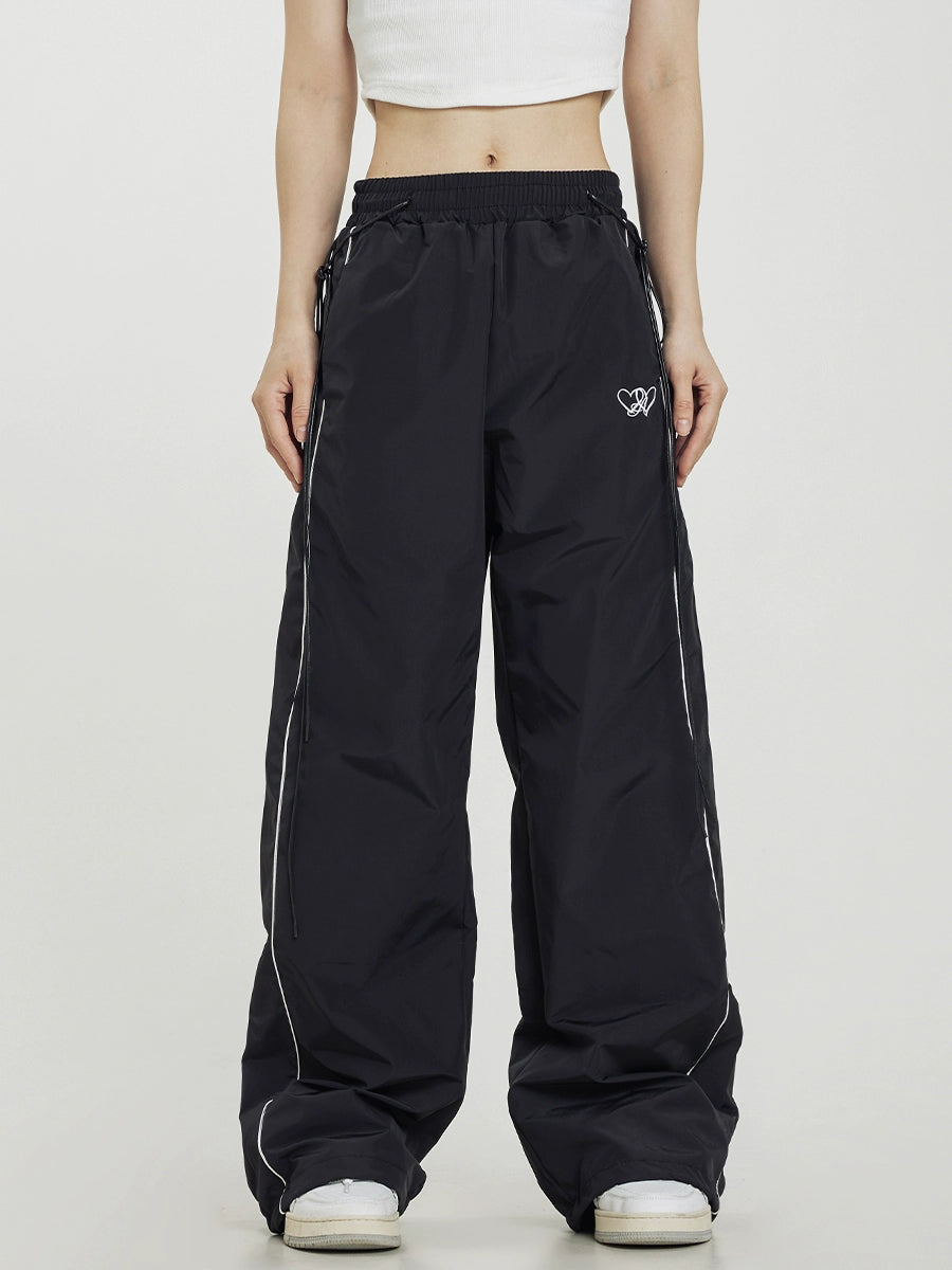 Solid Color Loose Fit Quick Dry Sweatpants