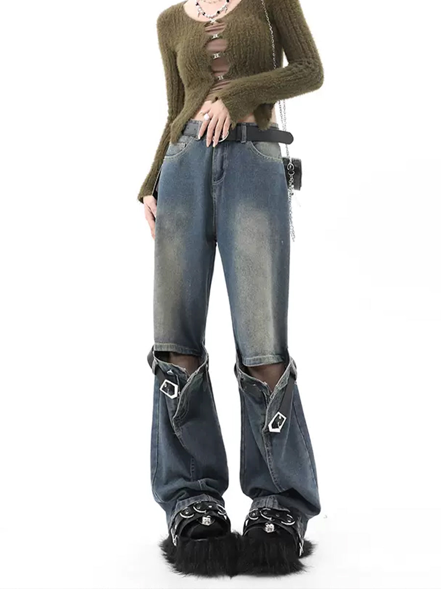 Denim Hybrid Flare Blue Jeans