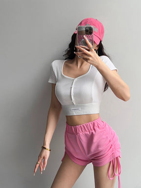 Sexy Skinny Knit Short Crop Top