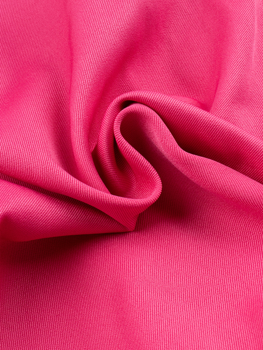 Blue Striped Camisole Top + Rose A-Line Skirt With Lining Two-Piece Set