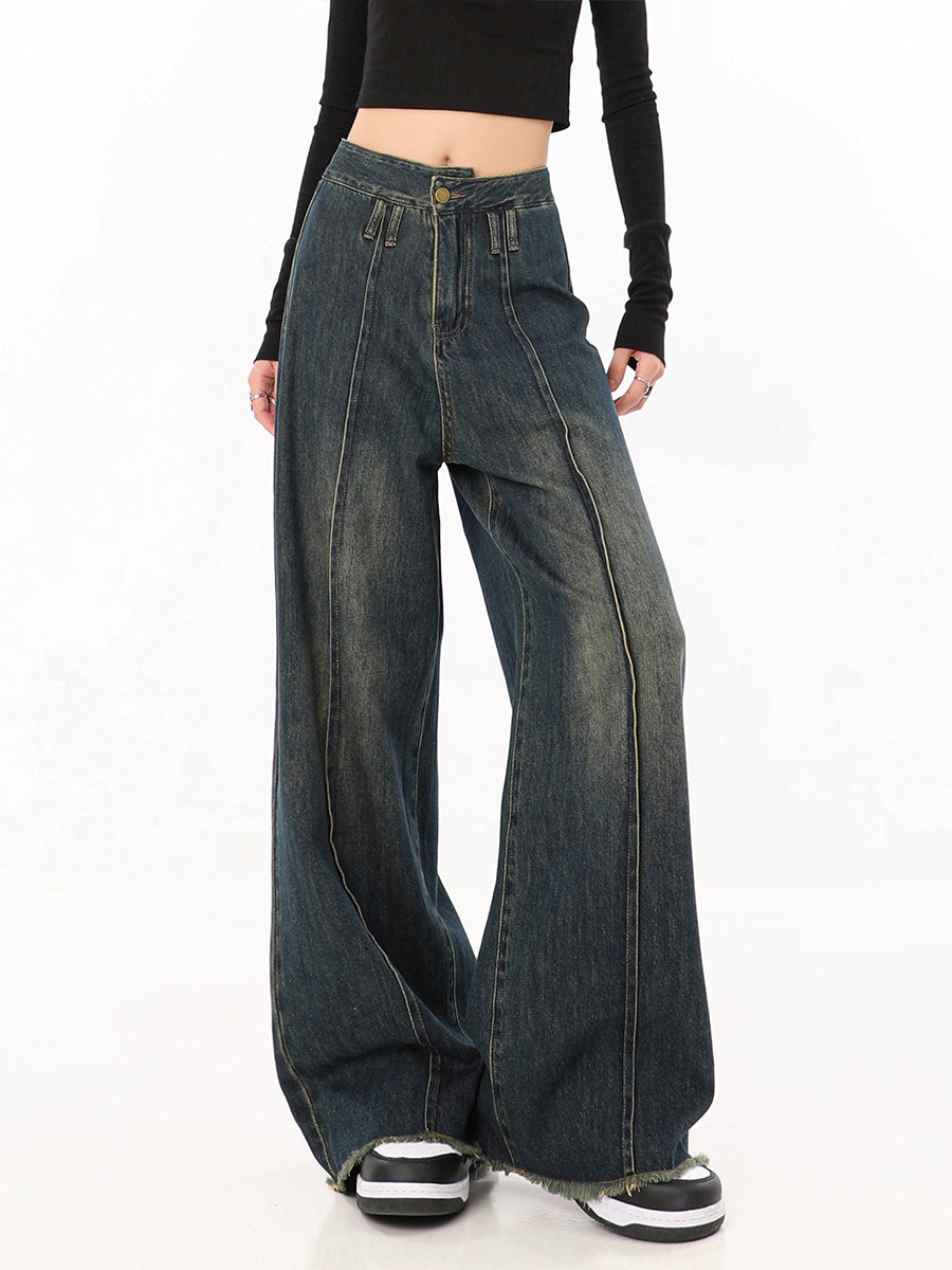 Vintage Asymmetrical Pocketless Jeans