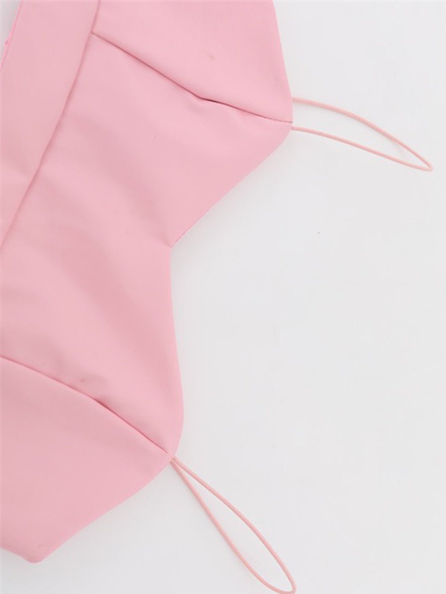 Barbie Pink Camisole Top + A-line Skirt with Belt Set