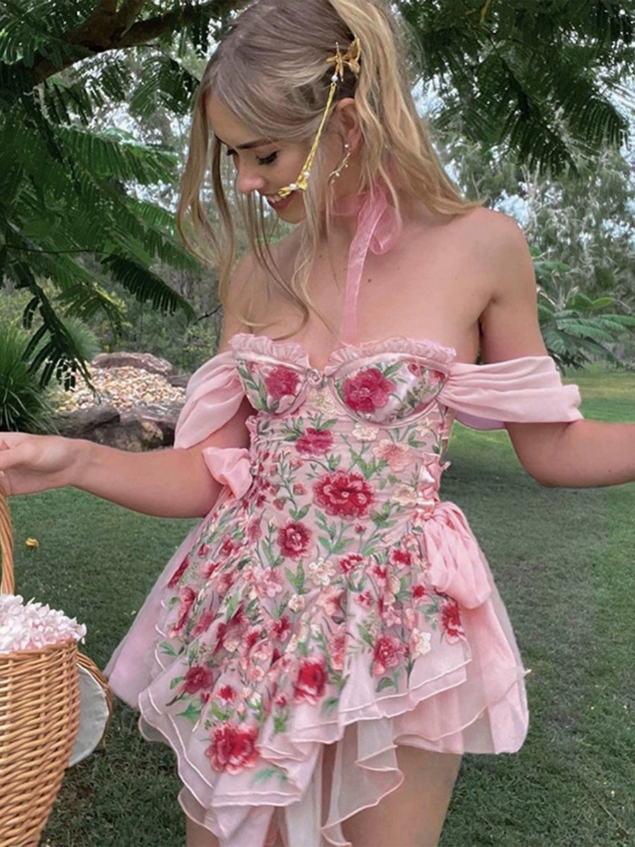 Chiffon Pleated A-line Dress