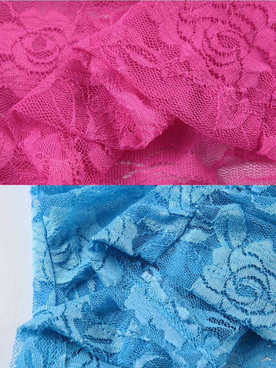 Sheer Lace Bow Camisole Top