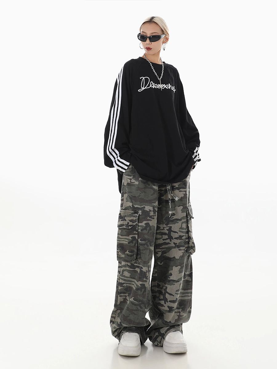 Camouflage Loose Cargo Casual Pants