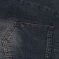 Vintage Patchwork Star Shape Raw Trim Loose Fit Jeans
