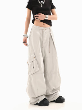 Casual Loose Straight Leg Drawstring Pants