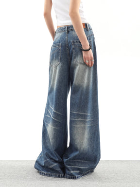 Vintage Straight Leg High Waist Loose Fit Denim Jeans