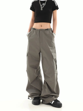 Loose Casual Drawstring Cargo Sweatpants