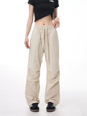 High Waisted Drawstring Loose Fit Sweatpants