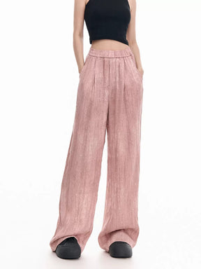 Tie-Dye Pleated Loose Wide Leg Pants