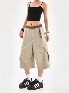 Vintage Loose Shorts Cargo Casual Pants