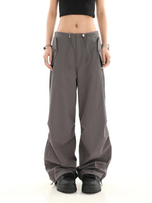 Summer Casual Loose High Waist Drawstring Pants