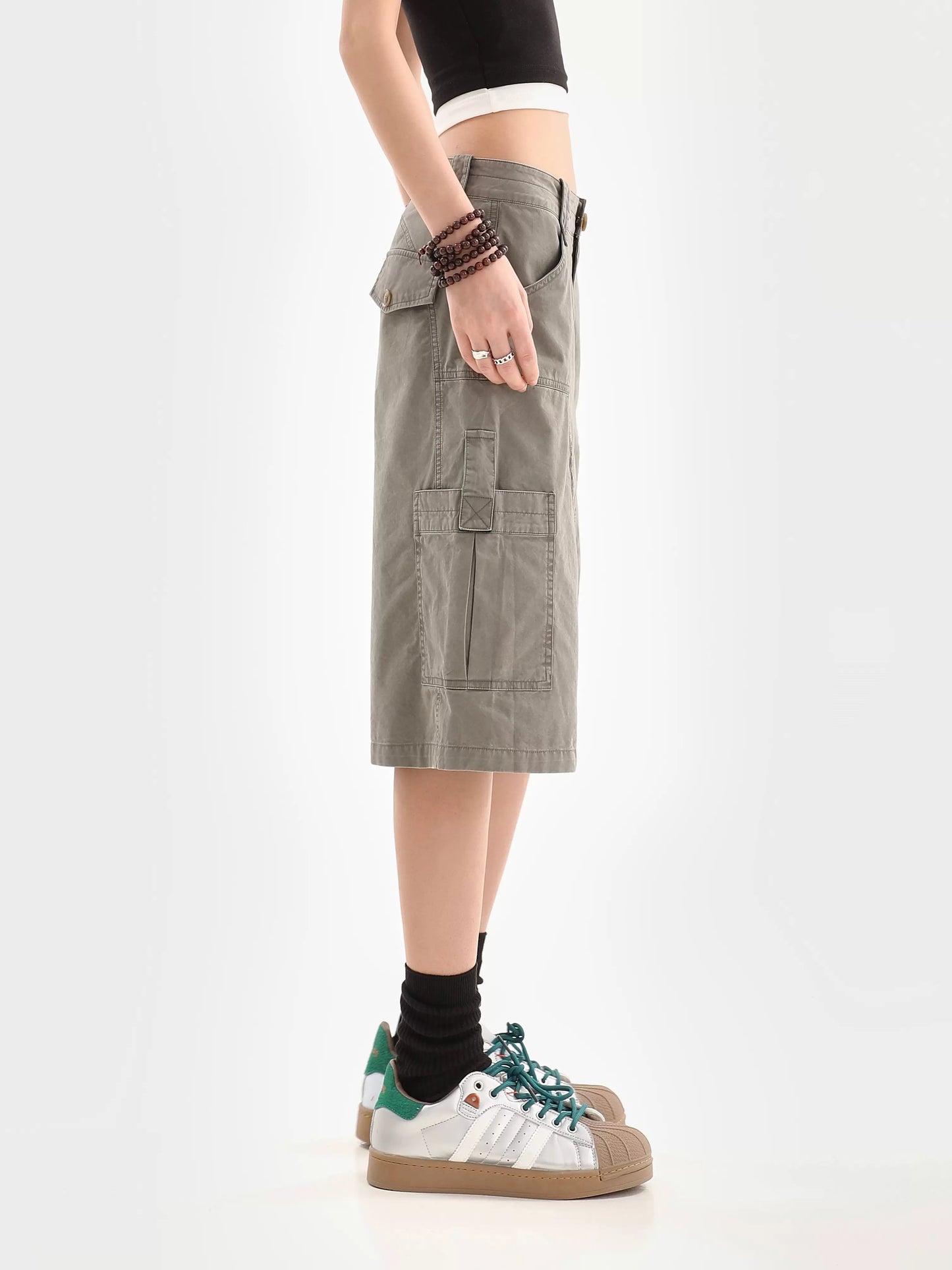 Casual High Waisted Loose Short Casual Pants