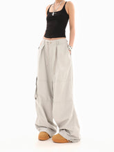 Casual Loose Straight Leg Drawstring Pants