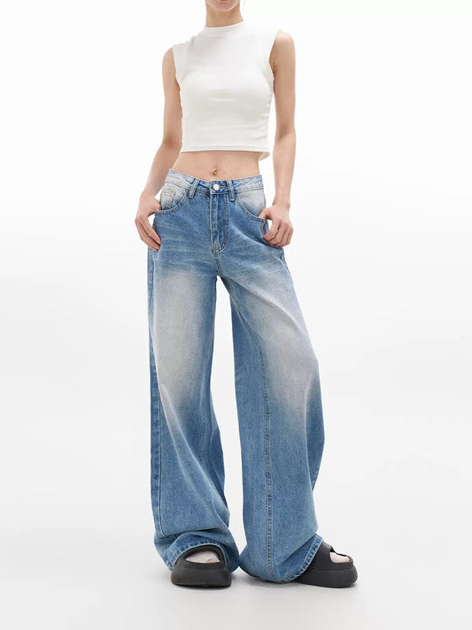 Vintage Loose Wide Leg Denim Jeans