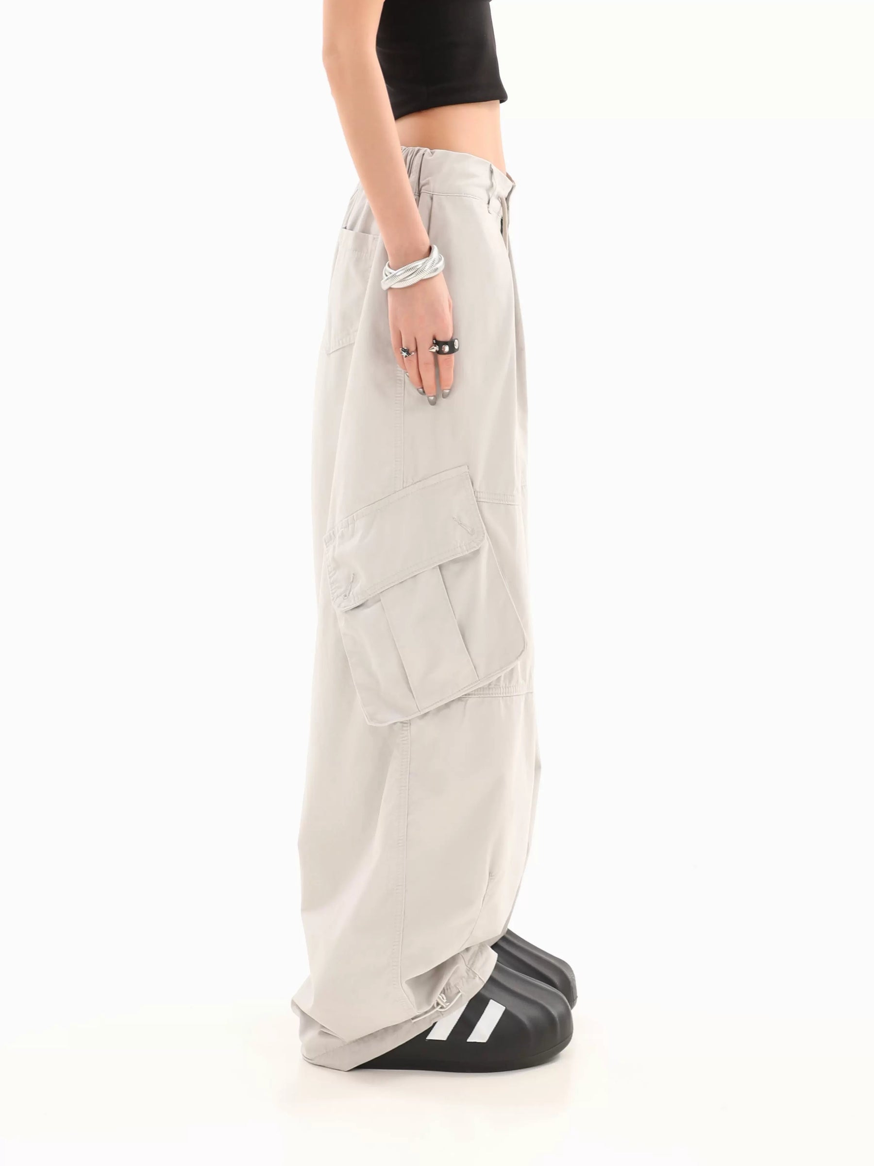 Casual Loose Straight Leg Drawstring Pants