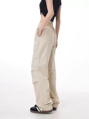 High Waisted Drawstring Loose Fit Sweatpants