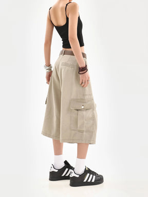 Vintage Loose Shorts Cargo Casual Pants