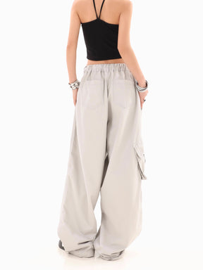 Casual Loose Straight Leg Drawstring Pants