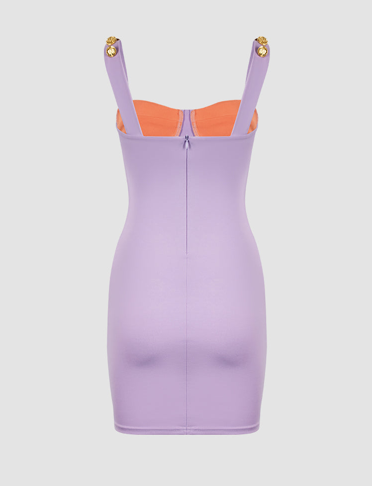 Color-block Cami Mini Dress
