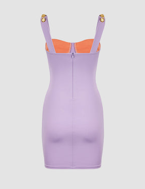 Color-block Cami Mini Dress