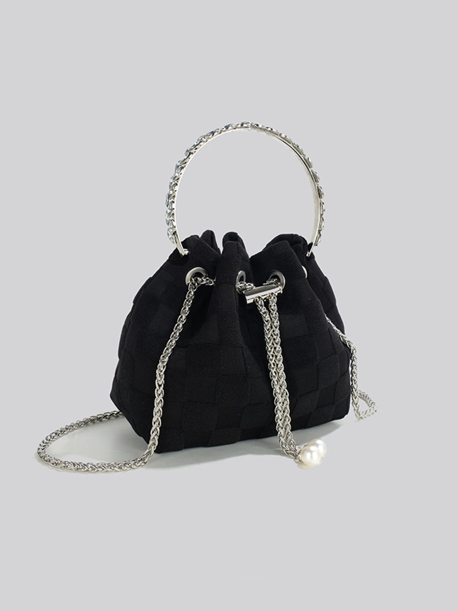 Checkered Handbag Crossbody Bag