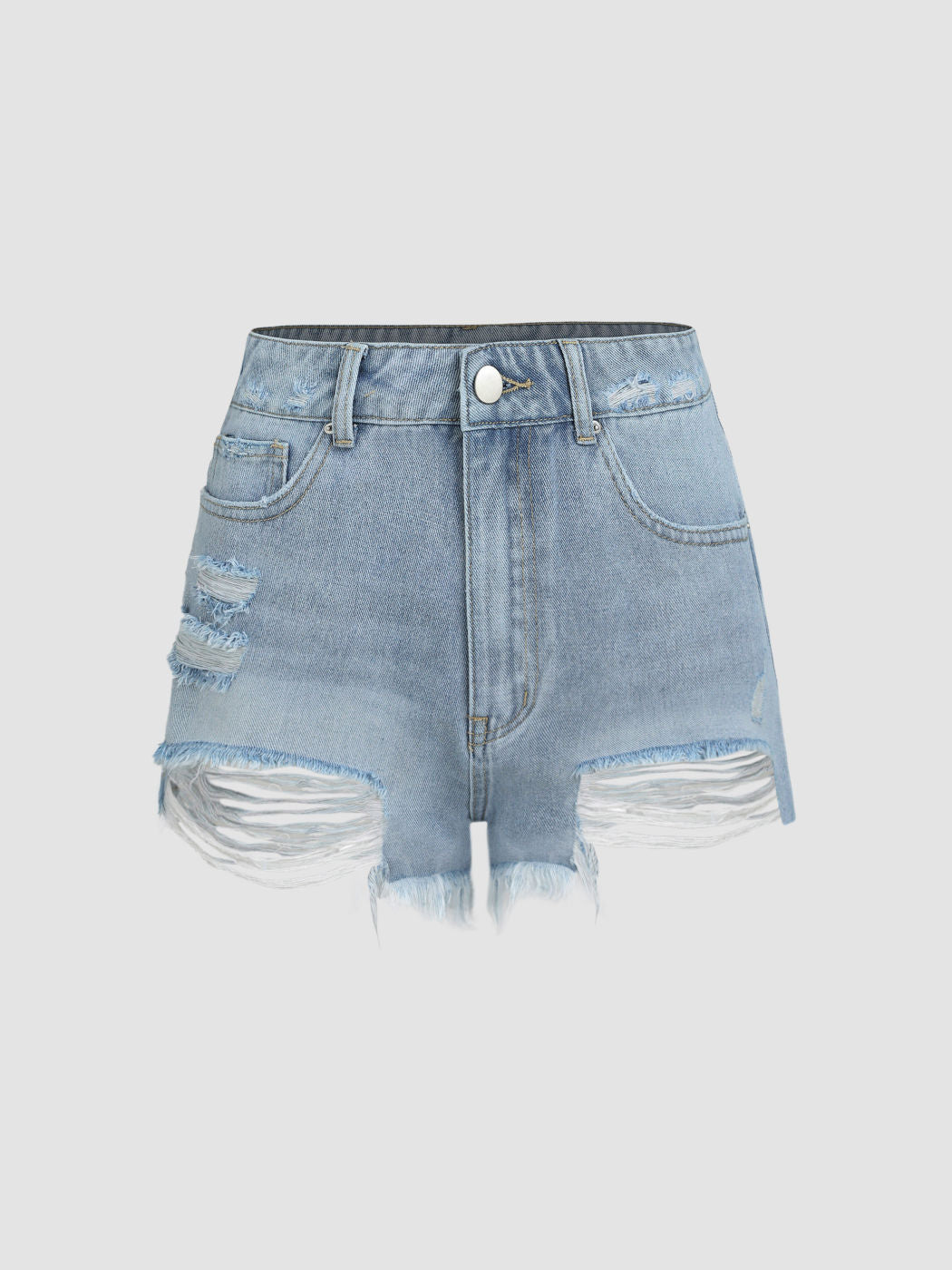 Tassels Ripped Jean Shorts