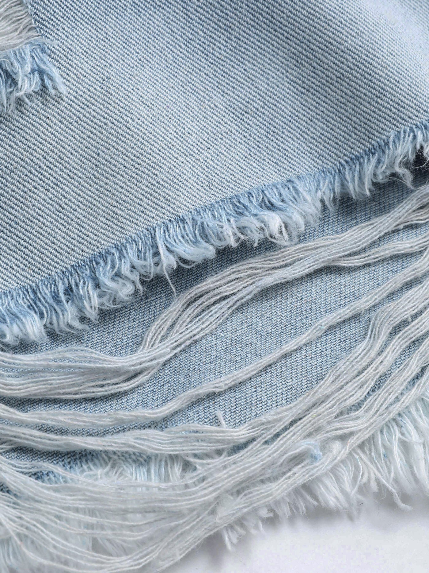 Tassels Ripped Jean Shorts