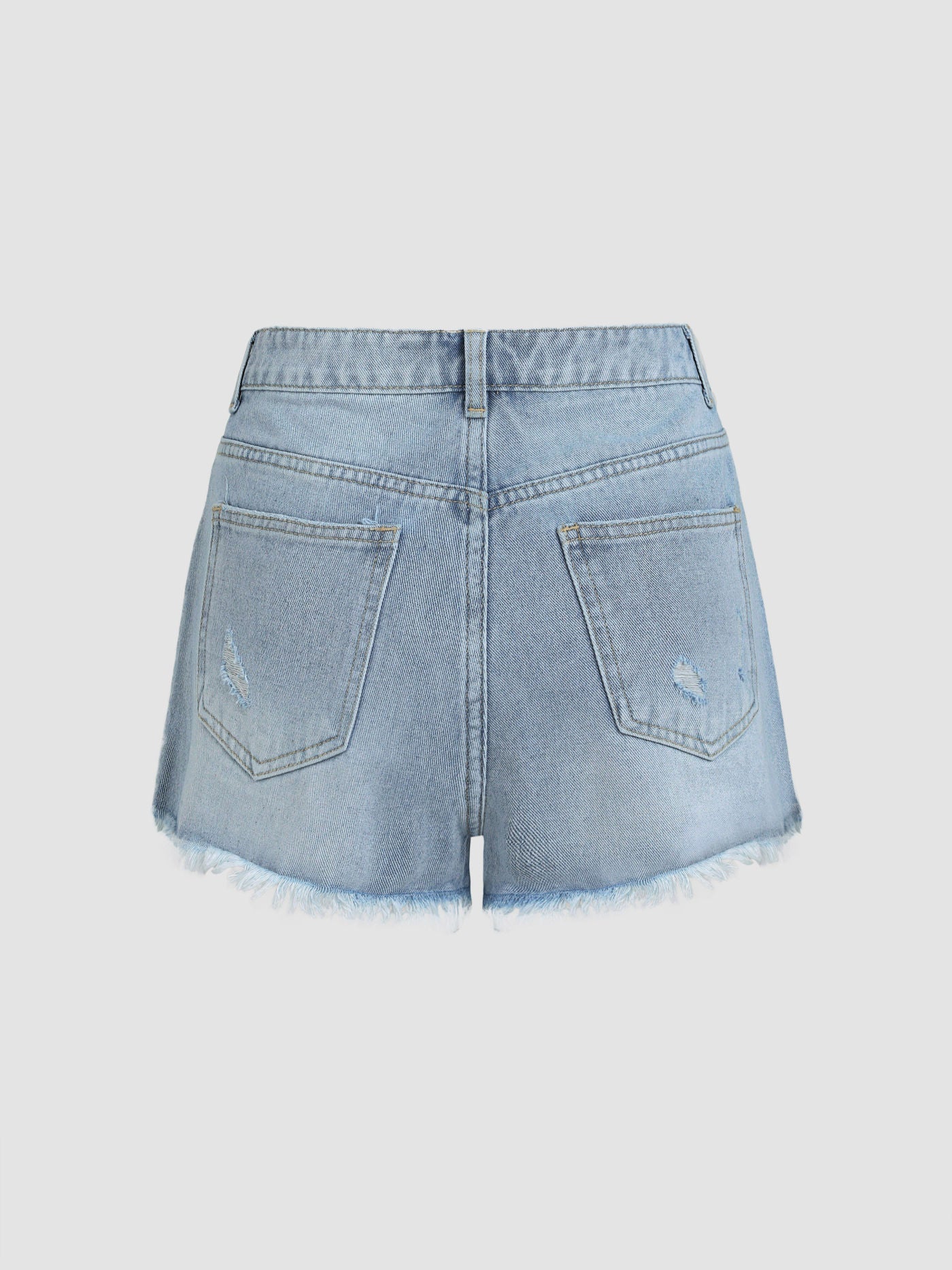 Tassels Ripped Jean Shorts