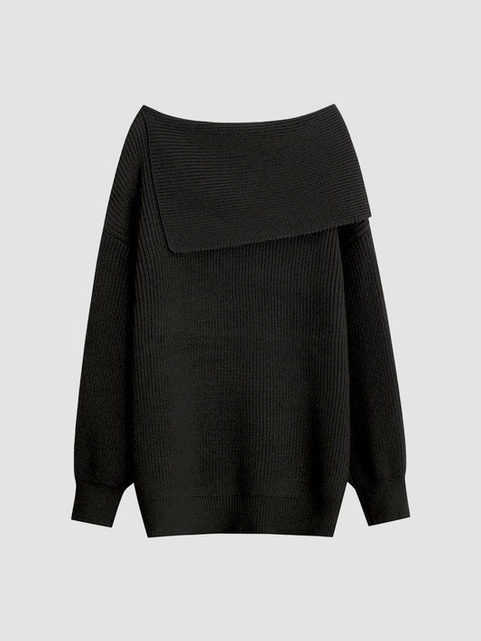 Strapless Knit Sweater Dress with Belt