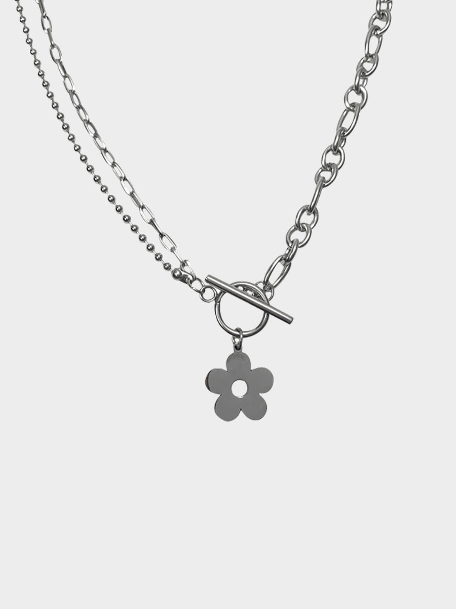 Flower Titanium Necklace