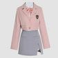 Pink Uniform Suit Long Sleeve Jacket